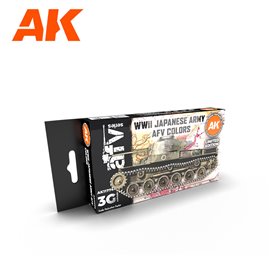 AK Interactive WWII Japanese Army AFV Colors SET 3G