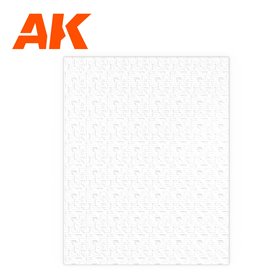 AK Interactive 6581 PAVEMENT SPIKE BRICK SHEET - 245mm x 195mm