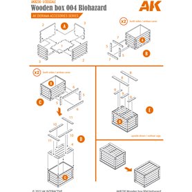 AK Interactive LASER CRATE BIOHAZARD 1:35