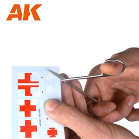 AK Interactive 9310 SCISSROS STRAIGHT - SPECIAL DECALS AND PAPER