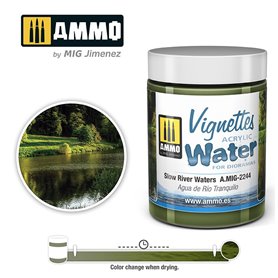 Ammo of MIG ACRYLIC WATER - SLOW RIVER WATERS - 100ml