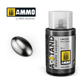 Ammo of MIG 2322 A-STAND Black Chrome - 30ml
