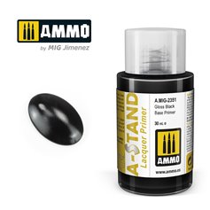 Ammo of MIG 2351 A-STAND Gloss Black Base Primer - 30ml