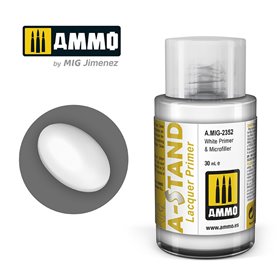 Ammo of MIG 2352 A-STAND White Primer And Microfiller - 30ml