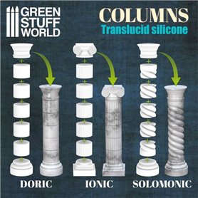 Green Stuff World Columns Silicone Mould