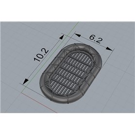 Eduard BRASSIN PRINT 1:350 CARLEY FLOAT FOR 40 PEOPLE TYPE 2 - 10szt.