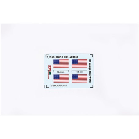 Eduard SPACE 1:350 Us Ensign Flag Wwii Space