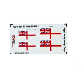 Eduard SPACE 1:350 Royal Navy Ensign Flags Space