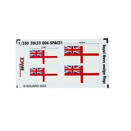 Eduard SPACE 1:350 Royal Navy Ensign Flags Space