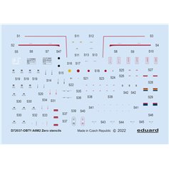 Eduard 1:72 Napisy eksploatacyjne do Mitsubishi A6M2 dla Airfix / Hasegawa / Tamiya