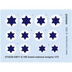 Eduard 1:72 S-199 Israeli National Insignia