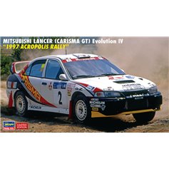 Hasegawa 1:24 Mitsubishi Lancer (CARISMA GT) Evolution IV - 1977 ACROPOLIS RALLY - LIMITED EDITION