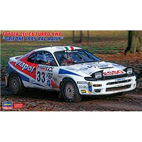 Hasegawa 1:24 Toyota Celica Turbo 4WD - GRIFONE 1995 RAC RALLY - LIMITED EDITION