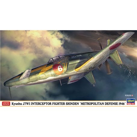 Hasegawa 07511 Kyushu J7W1 Interceptor Fighter Shinden 'Metrolpolitan Defense 1946'