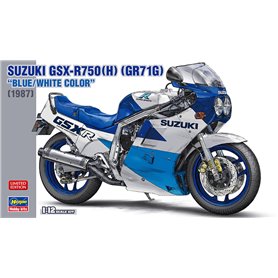 Hasegawa 1:12 Suzuki GSX-R750(H) (GR71G) - BLUE / WHITE COLOR - 1987 - LIMITED EDITION