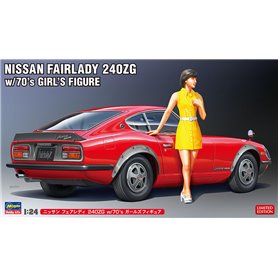 Hasegawa 1:24 Nissan Fairlady 240ZG - W/70S GIRLS FIGURE - LIMITED EDITION