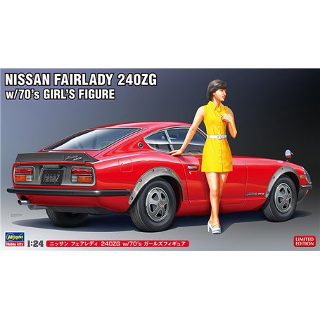 Hasegawa SP539-52339 Nissan Fairlady 240ZG w/70's Girl's Figure