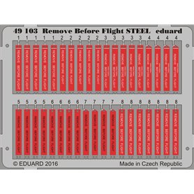Eduard BIG ED 1:48 Remove Before Flight Tags Red