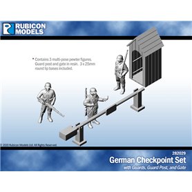 Rubicon Models 1:56 GERMAN GUARD POST WITH GUARDS