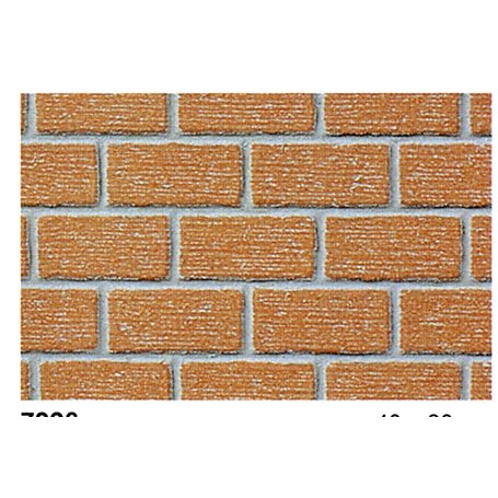 Heki 72262 Mur z cegły klinkierowej 0/1 - 40cm x 20cm