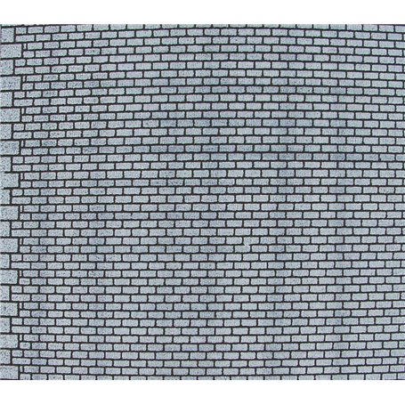 Heki 72172 Mur z szarej cegły H0/TT 50x20 cm