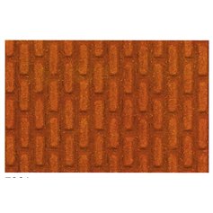 Heki 70612 Mur z czerwonej cegły, wnętrze tunelu 0/1 - 50cm x 25cm