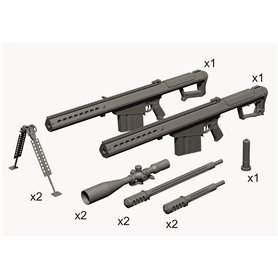 G&amp;G Simulations 1:35 Sniper rifle M107 Anti-Materiel Rifle 