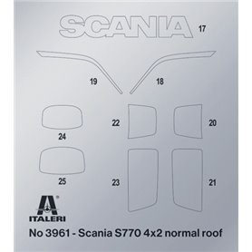 Italeri 1:24 Scania 770 4x2 Normal Roof