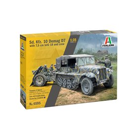 Italeri 1:35 Sd.Kfz.10 Demag D7 W/75MM LE.IG 18 AND CREW