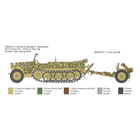 Italeri 1:35 Sd.Kfz.10 Demag D7 W/75MM LE.IG 18 AND CREW