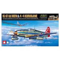 Tamiya 1:48 Kawasaki Ki-61-Id Hien (Tony) + 4X4 LIGHT VEHICLE KUROGANE 