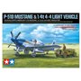 Tamiya 25205 1/48 North American P-51D Mustang & 1/4-ton 4x4 Light Vehicle Set