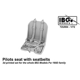 IBG 72U004 Pilot Seat with Seatbelts 3d printed set