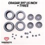 Yamamoto YMPRIM15 Cragar 397 15" + Tyres Prokit!