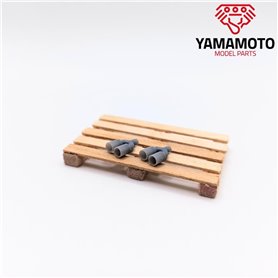 Yamamoto YMPTUN100 Dual Muffler tip Type 2