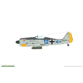 Eduard 1:48 Focke Wulf Fw-190 A-4 - ENGINE FLAPS AND TWO WING GUNS - WEEKEND edition