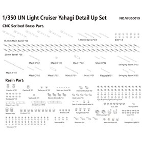 Very Fire VF350019 IJN Yahagi Detail Up Set (For Hasegawa)