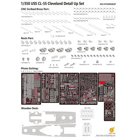 Very Fire 1:350 DETAIL UP SET do USS Cleveland dla Very Fire