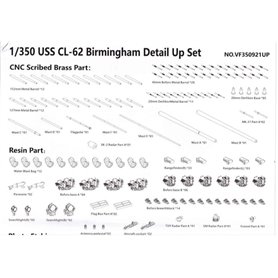 Very Fire 1:350 USS Birmingham - US NAVY LIGHT CRUISER - DX EDITION