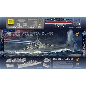 Very Fire 1:350 USS Atlanta CL-51 - US NAVY LIGHT CRUISER - DX EDITION