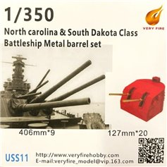 Very Fire USS11 1/350 USS NC/SD Class Metal Barrels And Waterblast