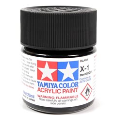 Tamiya X-1 Acrylic paint GLOSS BLACK / 23ml 