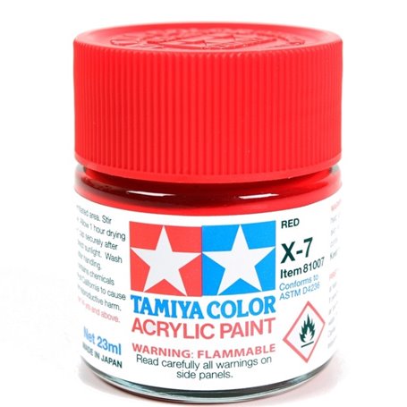Tamiya X-7 Acrylic paint GLOSS RED / 23ml 