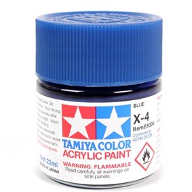 Tamiya X-4 Farba akrylowa BLUE / 23ml