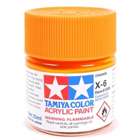 Tamiya X-6 Farba akrylowa ORANGE / 23ml