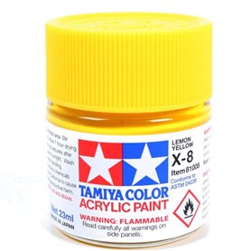 Tamiya X-8 Acrylic paint LEMON YELLOW / 23ml 