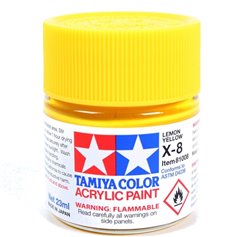 Tamiya X-8 Farba akrylowa LEMON YELLOW / 23ml