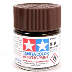 Tamiya X-9 Farba akrylowa BROWN / 23ml