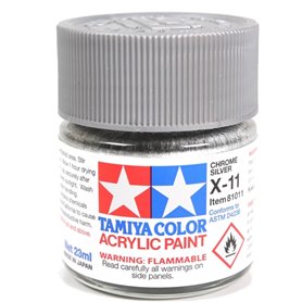 Tamiya X-11 Acrylic paint CHROME SILVER / 23ml 