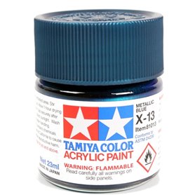 Tamiya X-13 Farba akrylowa METALLIC BLUE / 23ml